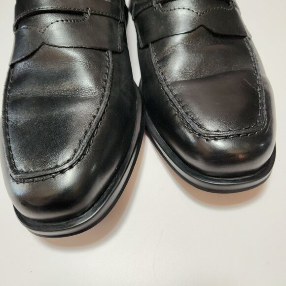 Cole Haan Mens Fleming Penny Loafer Size 8.5M Black Leather Slip-On Dress Shoes - Picture 4 of 15